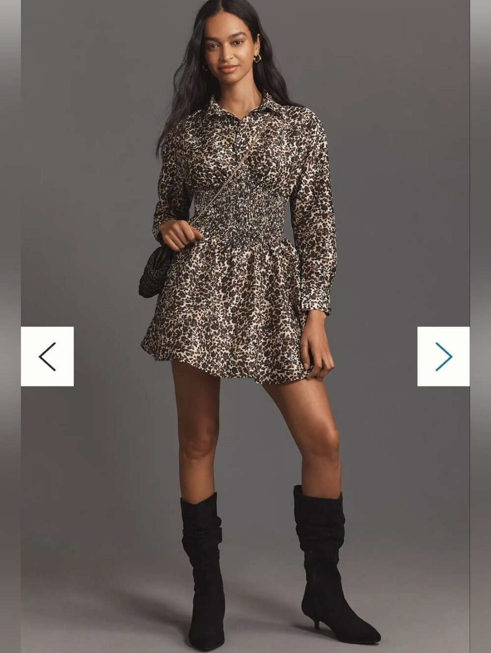 Hutch Long-Sleeve V-Neck Mini Dress Size Xsmall
